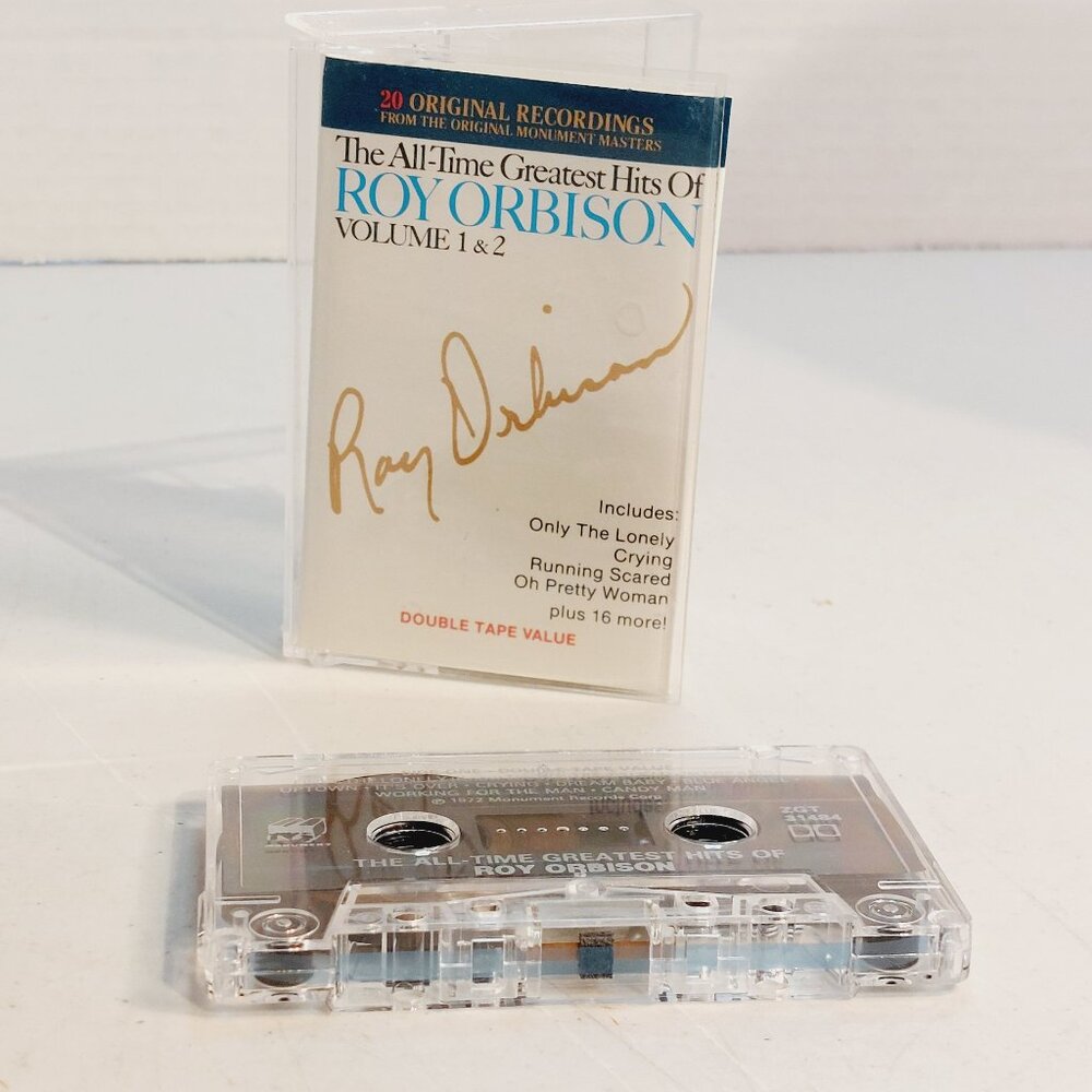 Roy Orbison-All Time Greatest Hits Vol 1-2 (cassette tape, 1989) tested and work